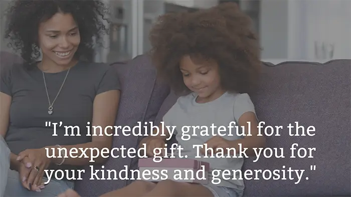 How to Say Thank You for an Unexpected Gift A Guide with 50 Example Messages