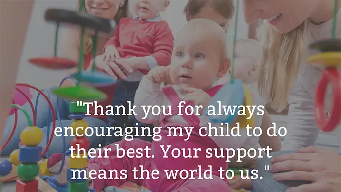 80 Heartfelt Thank You Notes for Nursery Teachers to Show Your Appreciation